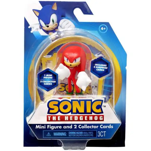 Sonic The Hedgehog Knuckles 3-Inch Mini Figure & 2 Collector Cards