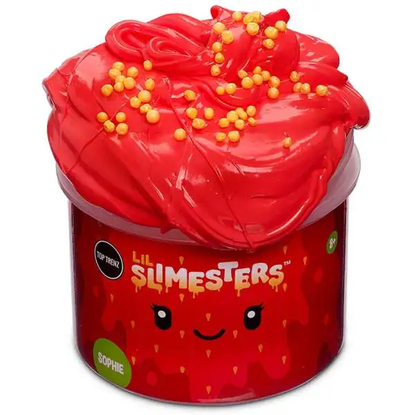 Lil Slimesters Buttery Texture Sophie Strawberry Slime [with Foam Ball Mix-Ins]