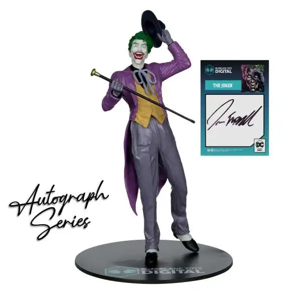 McFarlane Toys DC Gold Label Collection AUTOGRAPH Series The Joker Action Figure [Damaged Package, Signed by Todd McFarlane]