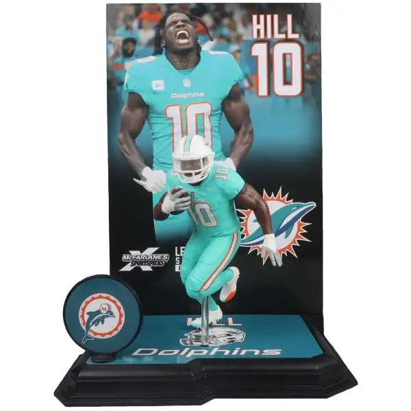 McFarlane Toys NFL Miami Dolphins Sports Picks Football Tyreek Hill Action Figure [Aqua Jersey, Platinum Edition, Chase Version]