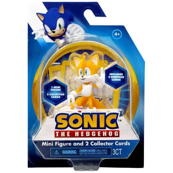 Sonic The Hedgehog Tails 3-Inch Mini Figure & 2 Collector Cards