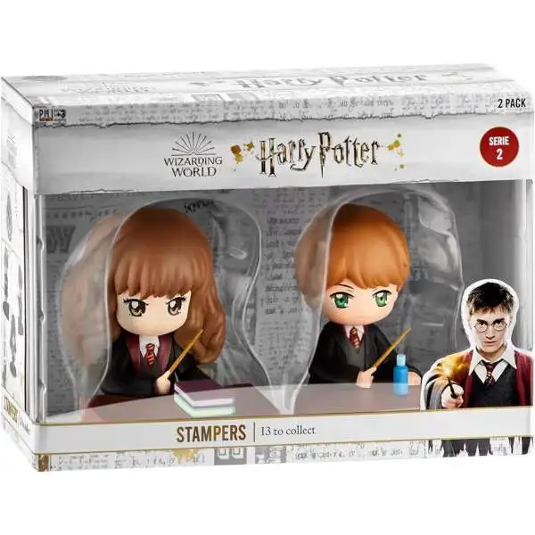 Harry Potter Series 2 Hermione & Ron in Class 3-Inch Stamper 2-Pack