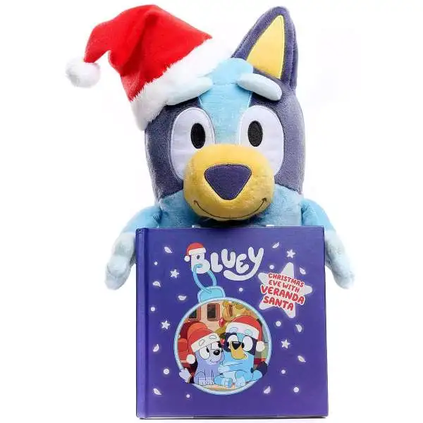 Bluey Exclusive 9-Inch Plush & Book [Christmas Eve with Veranda Santa]