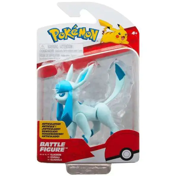 Pokemon Battle Feature Glaceon Action Figure