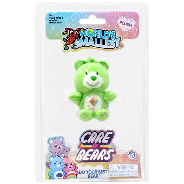 World's Smallest Care Bears Series 5 Do Your Best Bear Plush