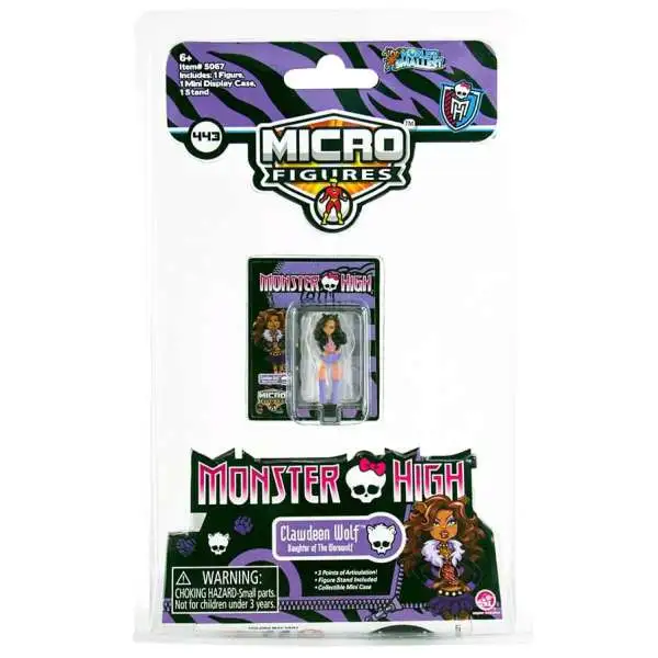 World's Smallest Monster High Micro Figures Clawdeen Wolf 1.25-Inch Micro Figure