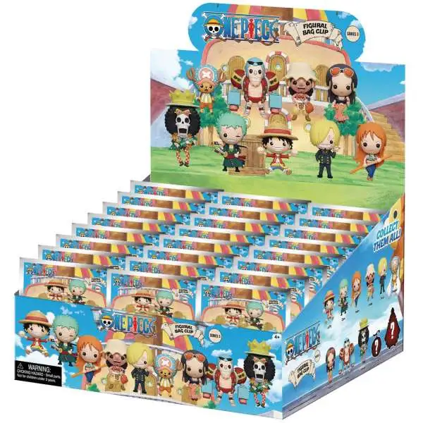 3D Figural Keyring Series 3 One Piece Mystery Box [24 Packs]