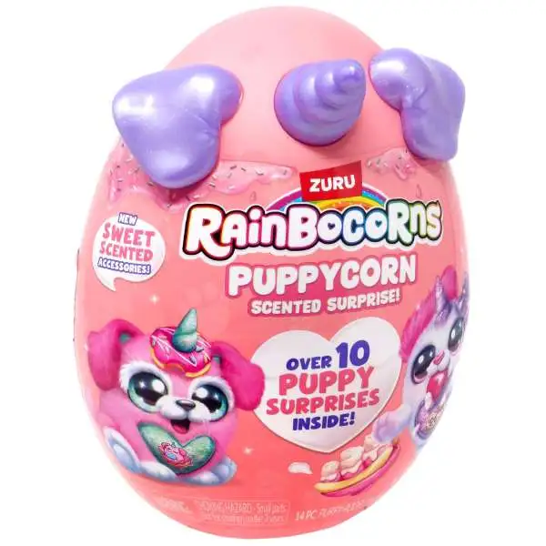 Rainbocorns Puppycorn Scented Surprise! Series 8 PURPLE Mystery Slow Rise Plush [Over 10 Puppy Surprises Inside!]