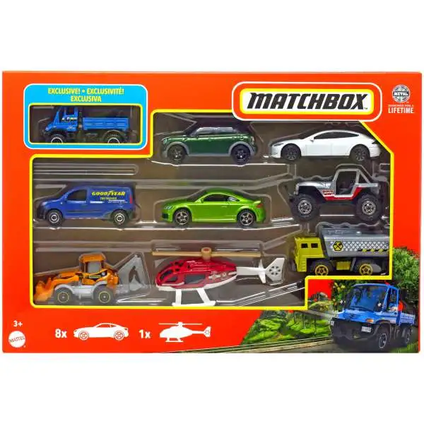 Matchbox Diecast Car 9-Pack [Mercedes-Benz Unimog U300]
