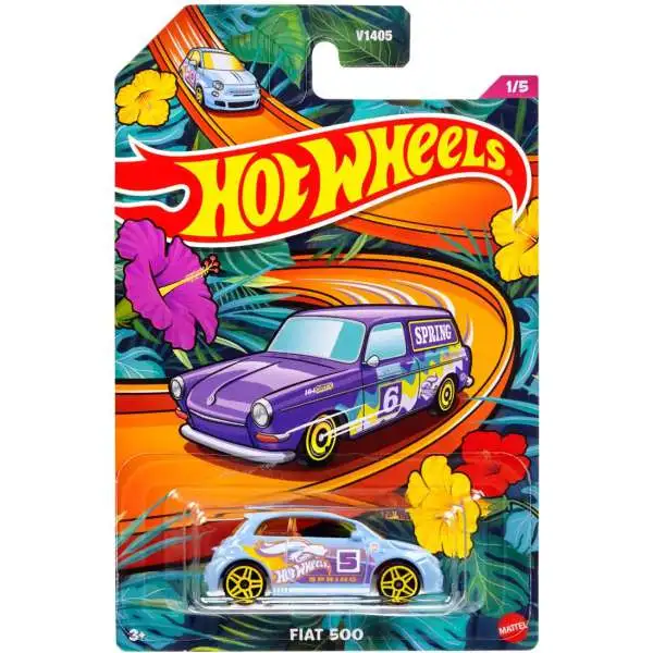 Hot Wheels 2024 Spring / Easter Fiat 500 Diecast Car #1/5