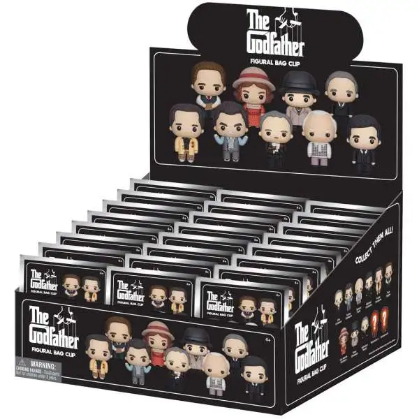 3D Figural Bag Clip The Godfather Series 1 Mystery Box [24 Packs]