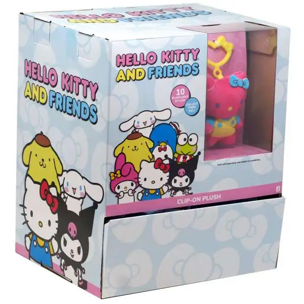 Sanrio Hello Kitty & Friends Blacklight Clip-On Plush Mystery Box [24 Packs]
