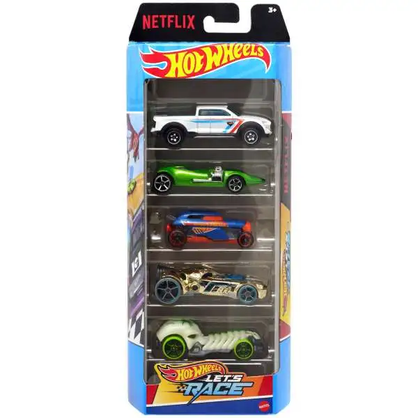 Hot Wheels Lets Race 2-Tuff, Twin Mill, Rip Rod, Rocketfire Skull