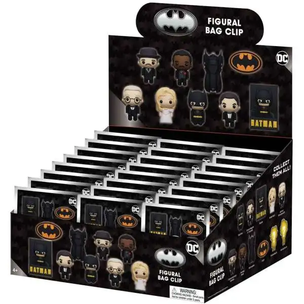 DC 3D Figural Foam Bag Clip Batman (1989) Mystery Box [24 Packs]