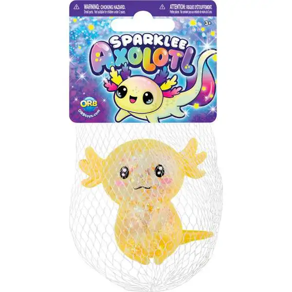 Sparklee Curiosities Axolotl YELLOW Squeeze Toy