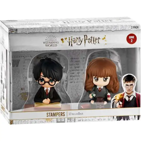 Harry Potter Series 2 Harry & Hermione in Class 3-Inch Stamper 2-Pack