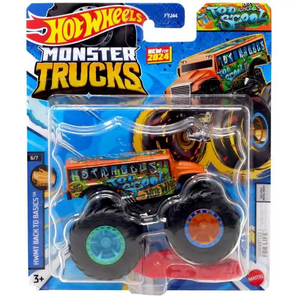 Hot Wheels Monster Trucks HWMT Back to Basics Too S'cool Diecast Car