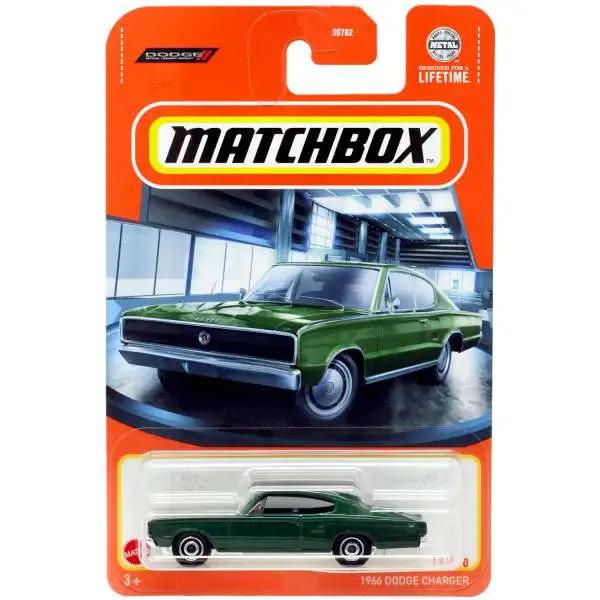 Matchbox 1966 Dodge Charger Diecast Car [Green]