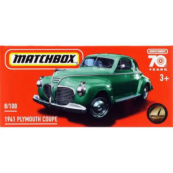 Matchbox 70th Anniversary 1941 Plymouth Coupe Diecast Car