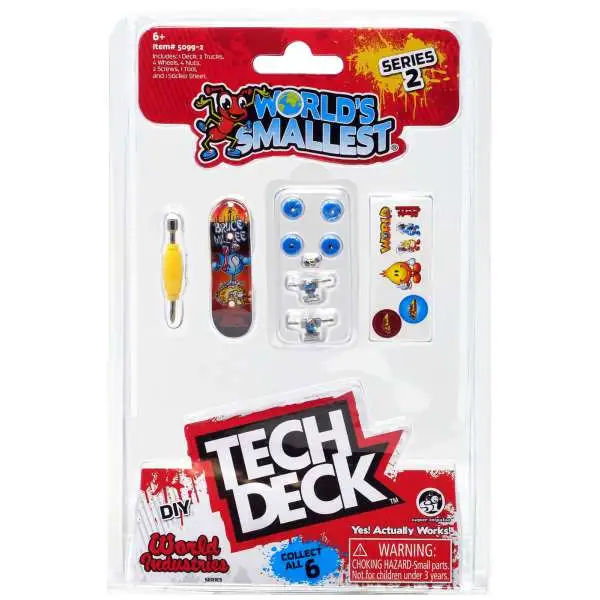 World's Smallest Tech Deck Series 2 World Industries Micro Skateboard [Bruce Lee]