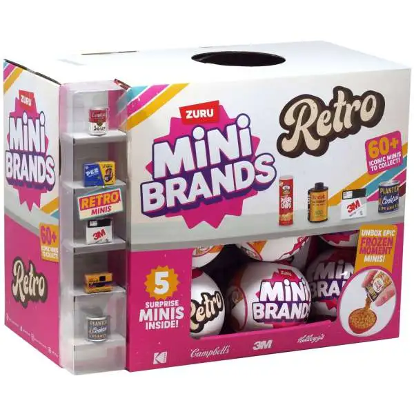 5 Surprise Mini Brands! Retro Mystery Box [25 Packs]