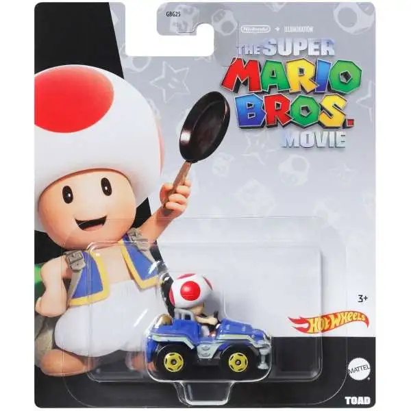 Hot Wheels The Super Mario Bros. Movie Toad Diecast Car