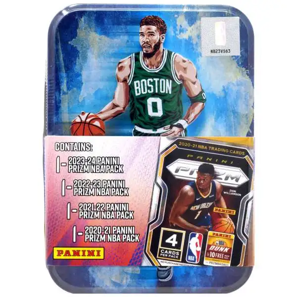NBA Boston Celtics Panini Prizm Jayson Tatum Trading Card COLLECTOR Tin