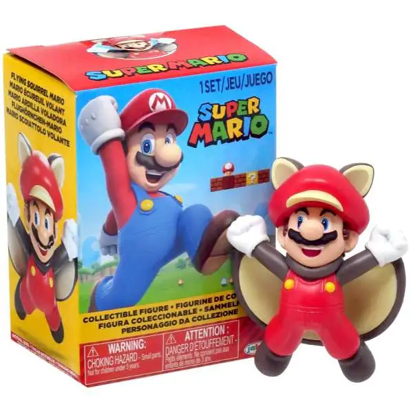 World of Nintendo Super Mario Flying Squirrel Mario 2.5-Inch Collectible Mini Figure