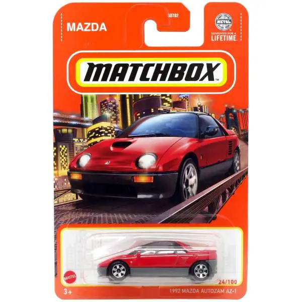 Matchbox 1992 Mazda Autozam AZ-1 Diecast Car [2024, Red]