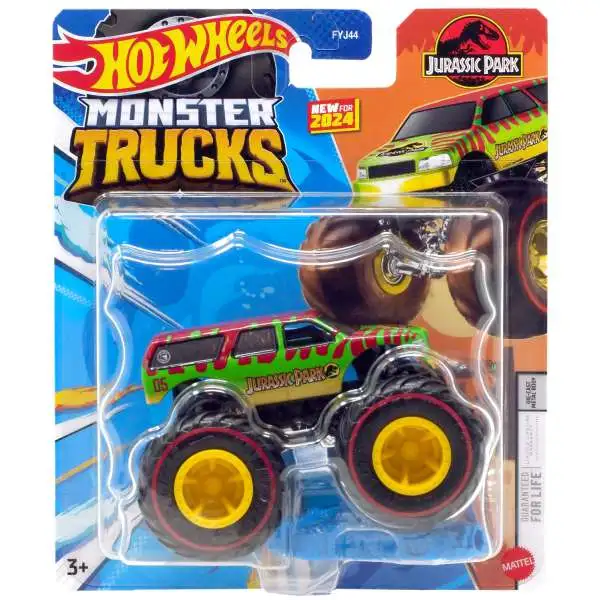 Hot Wheels Monster Trucks Jurassic Park Diecast Car