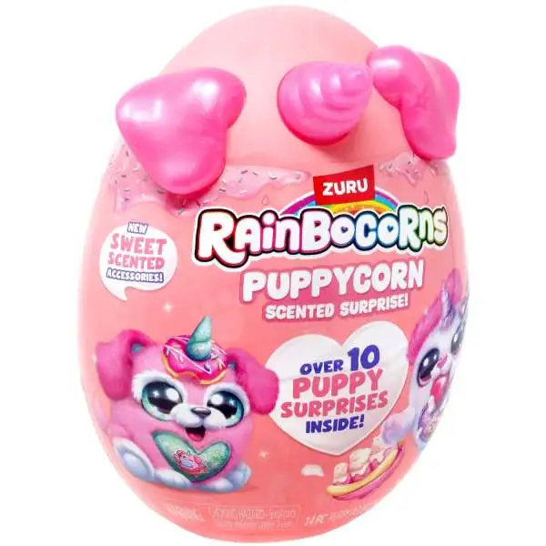 Rainbocorns Puppycorn Scented Surprise! Series 8 PINK Mystery Slow Rise Plush [Over 10 Puppy Surprises Inside!]