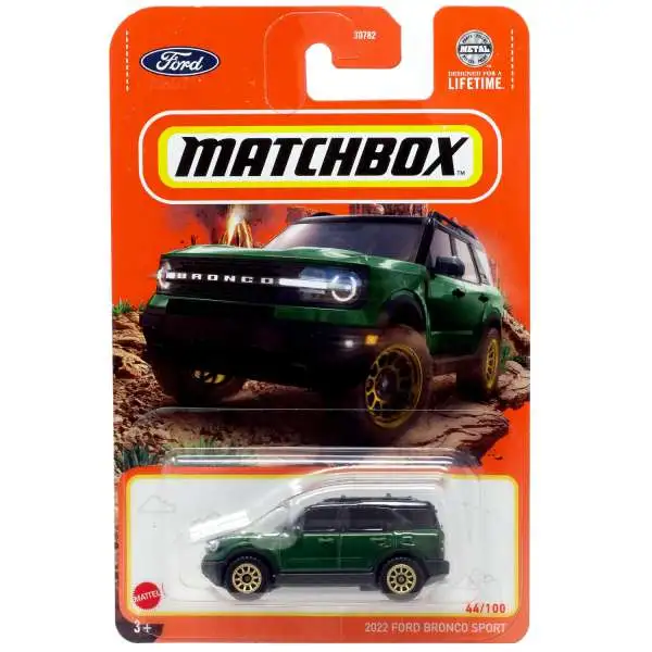 Matchbox 2022 Ford Bronco Sport Diecast Car [Green]