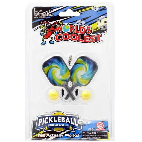 World's Smallest Pickleball Blue & Yellow