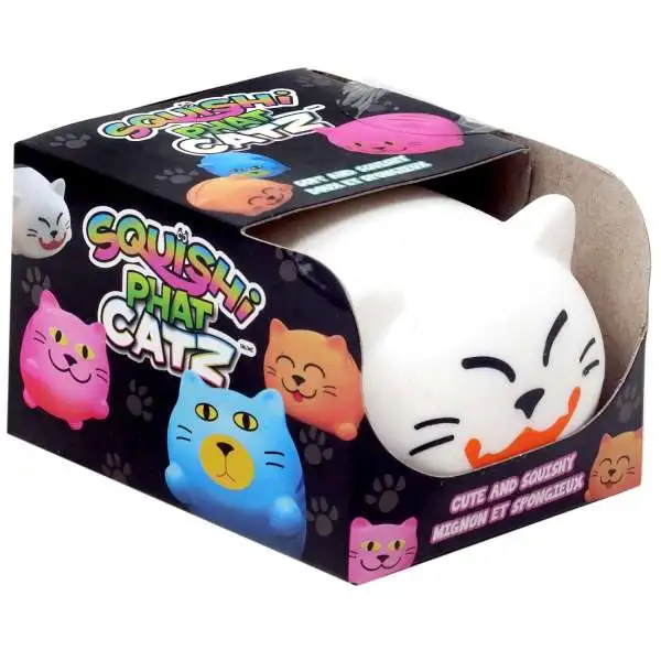 Squishi Phat Catz White Squeeze Toy