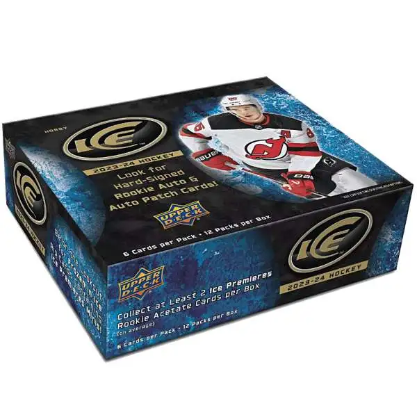 NHL Upper Deck 2023-24 ICE Hockey Trading Card HOBBY Box [12 Packs]