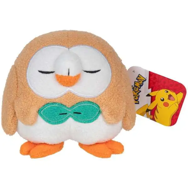 Pokemon Sleeping Rowlet 5-Inch Plush