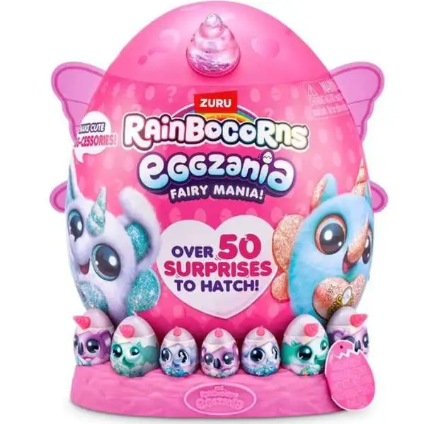 Rainbocorns Eggzania FAIRY Mania! KOALA Mystery Egg Plush [Pink, Over 50 Surprises to Hatch!]