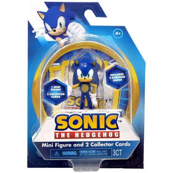 Sonic The Hedgehog Sonic 3-Inch Mini Figure & 2 Collector Cards
