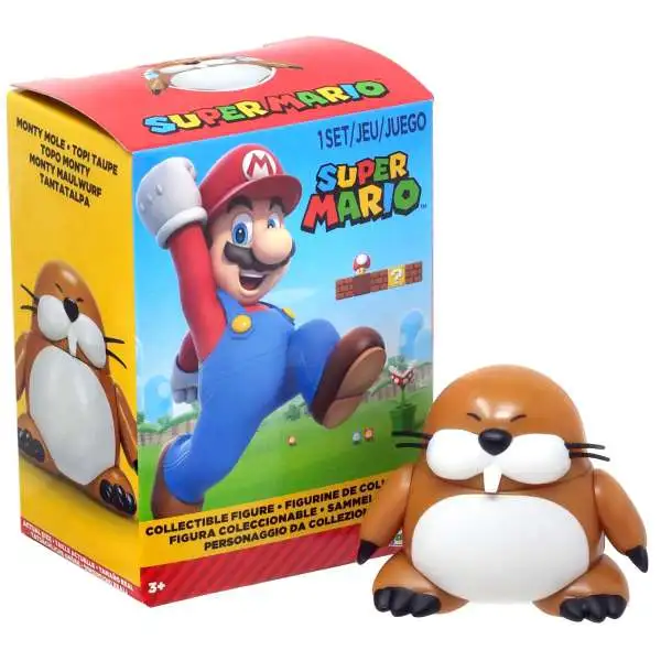 World of Nintendo Super Mario Monty Mole 2.5-Inch Collectible Mini Figure