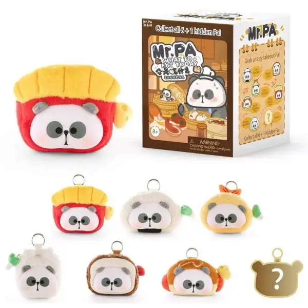 Mr. Pa What To Eat Today Plush Coin Purse 4.3-Inch Mystery Pack