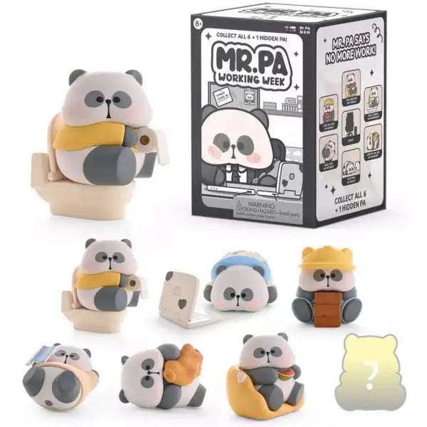 Mr. Pa Working Week Series Mini Figure 3-Inch Mystery Pack