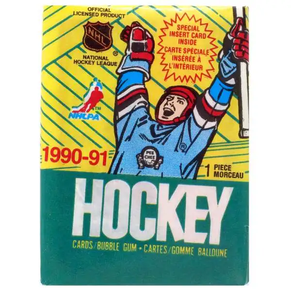 NHL O-Pee-Chee 1990-91 Hockey Trading Card WAX Pack [9 Cards]