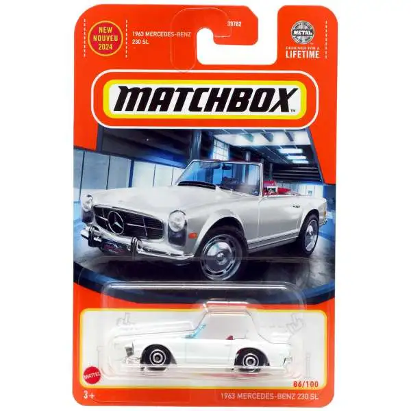 Matchbox 1963 Mercedes-Benz 230 SL Diecast Car Gold Mattel