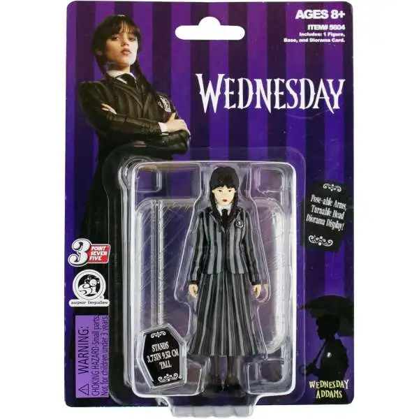 3 Point Seven Five Wednesday Addams 3.75-Inch Figure