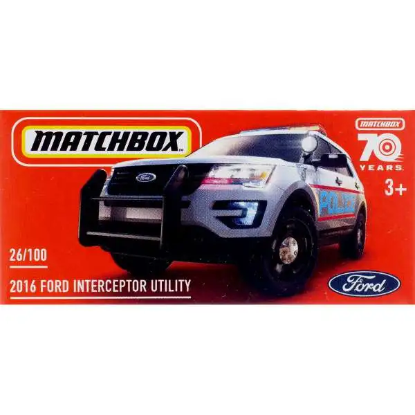Matchbox 2016 Ford Interceptor Utility Diecast Car [Boxed]