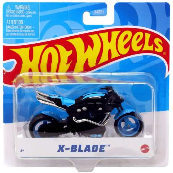 Hot Wheels X-Blade Diecast Motorcycle [Blue]