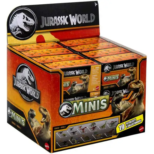Jurassic World MINIS 2025 Series 1 Mystery Box [24 Packs]