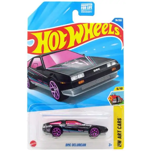 Hot Wheels HW Art Cars DMC DeLorean Diecast Car [Black]