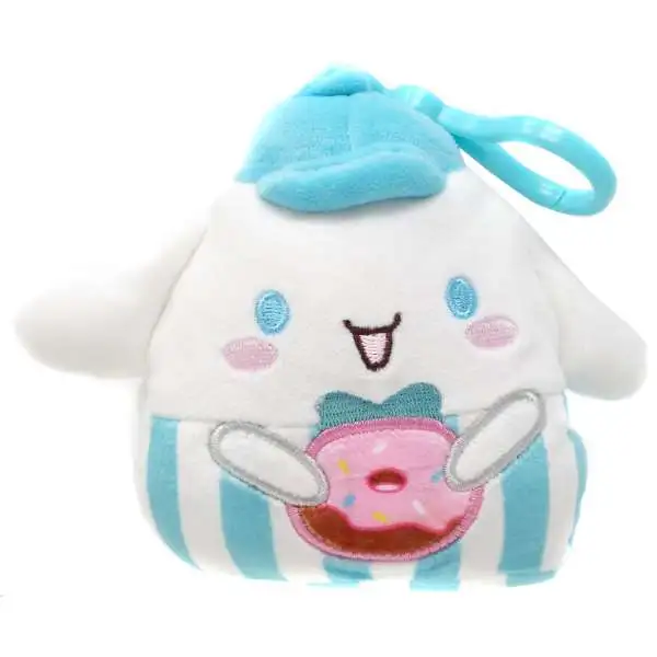 Squishmallows Hello Kitty & Friends Food Truck Cinnamoroll 4-Inch Plush Hanger [Donut]
