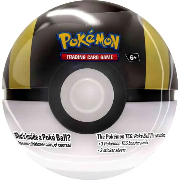 Pokemon 2024 Ultra Ball Pokeball Tin Set [3 Booster Packs & 2 Sticker Sheets]